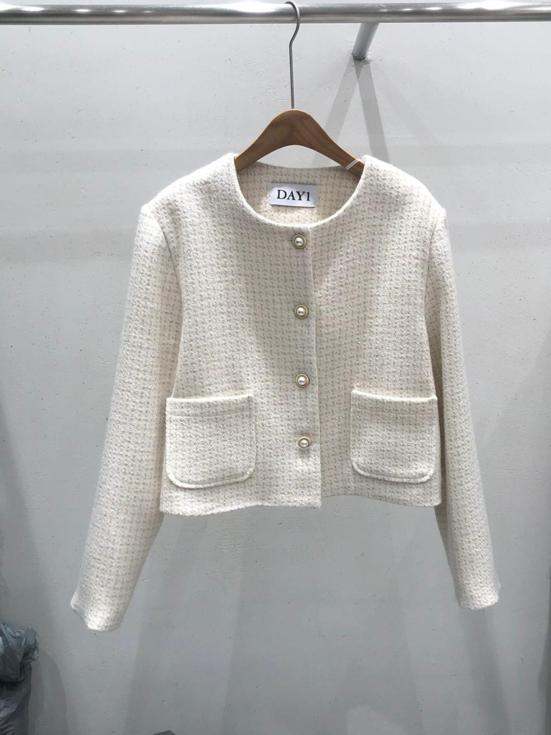 Pearl Buttons Tweed Jacket