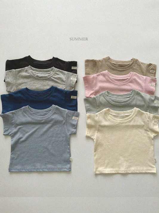 Short Sleeved Essential Kids Tee *8 Colors