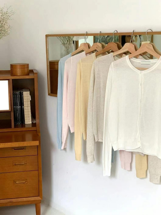 Long Sleeved Knit Cardigan *5 Colors