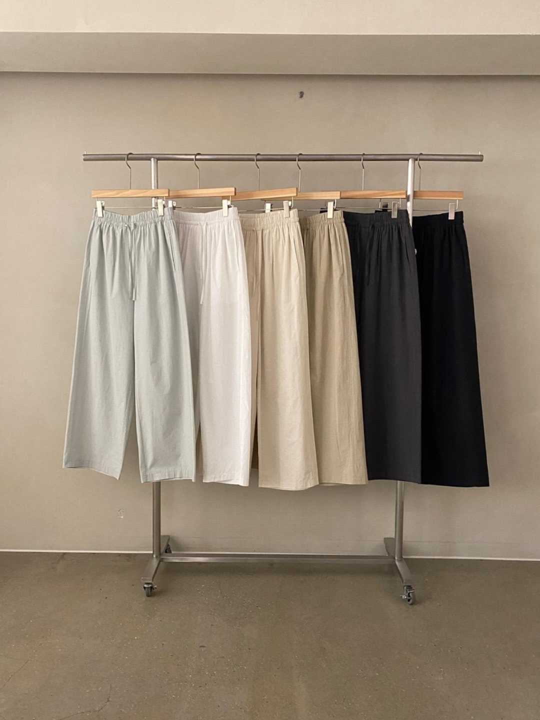 Tie Waist Linen Straight Pants *6 Colors