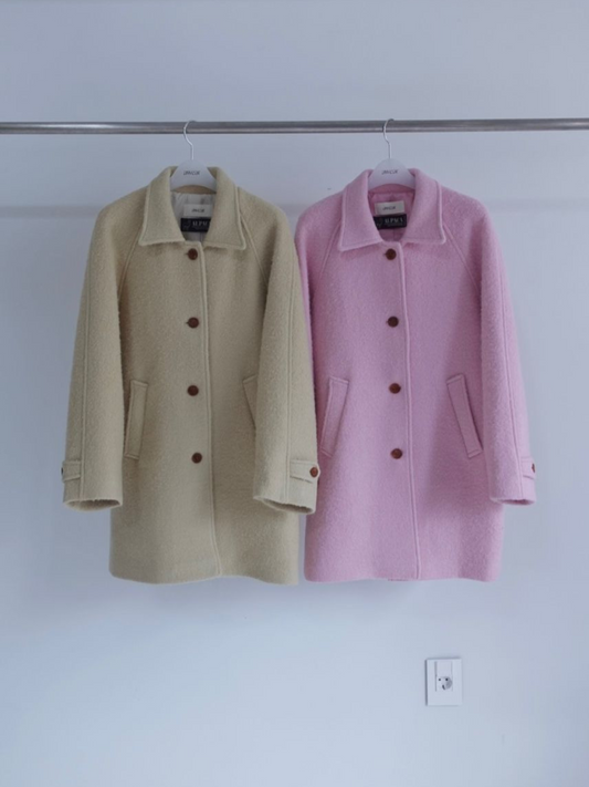 Button-down Fleeced Coat *2 Colors