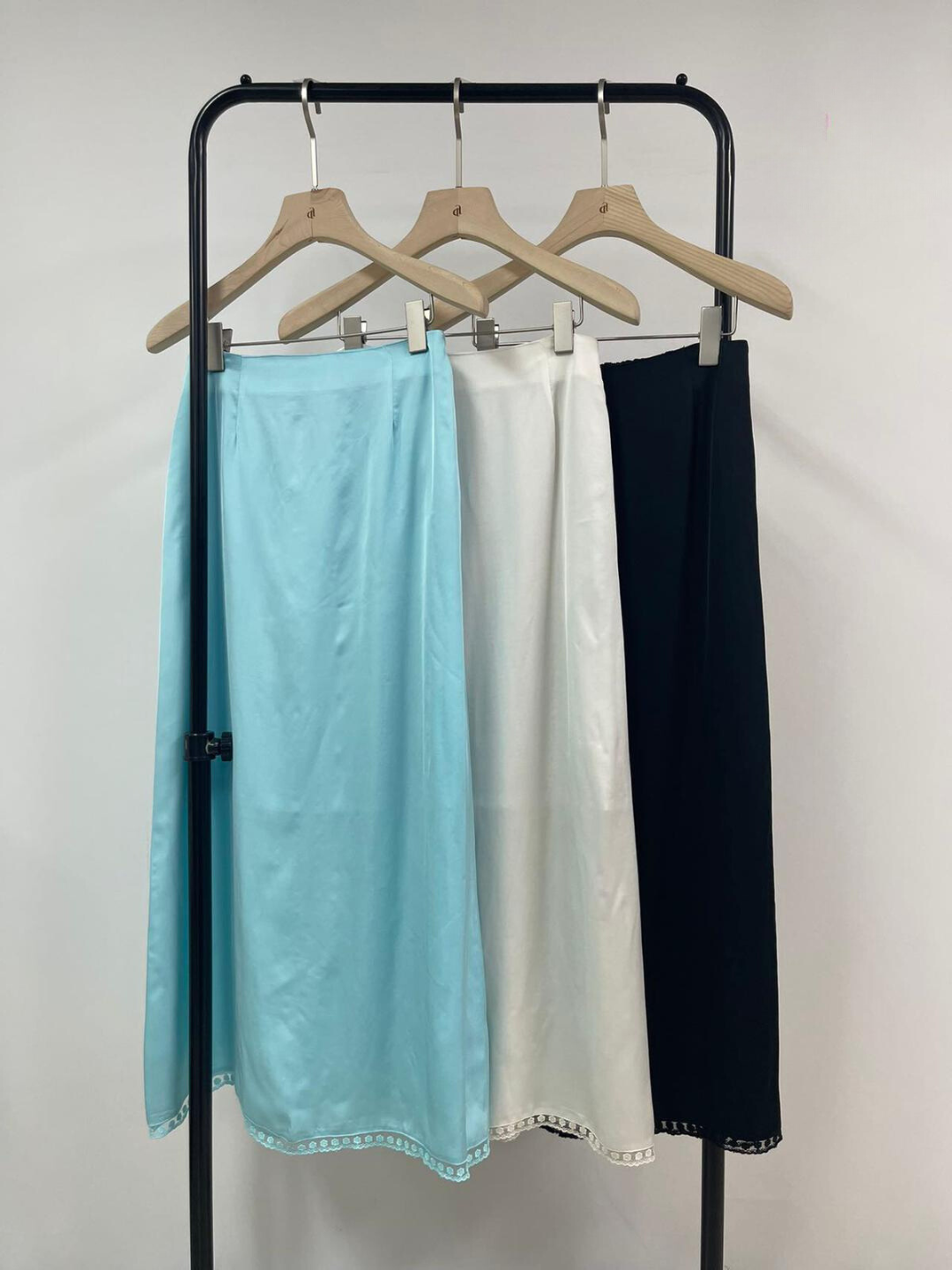 Silk Satin Maxi Skirt *3 Colors