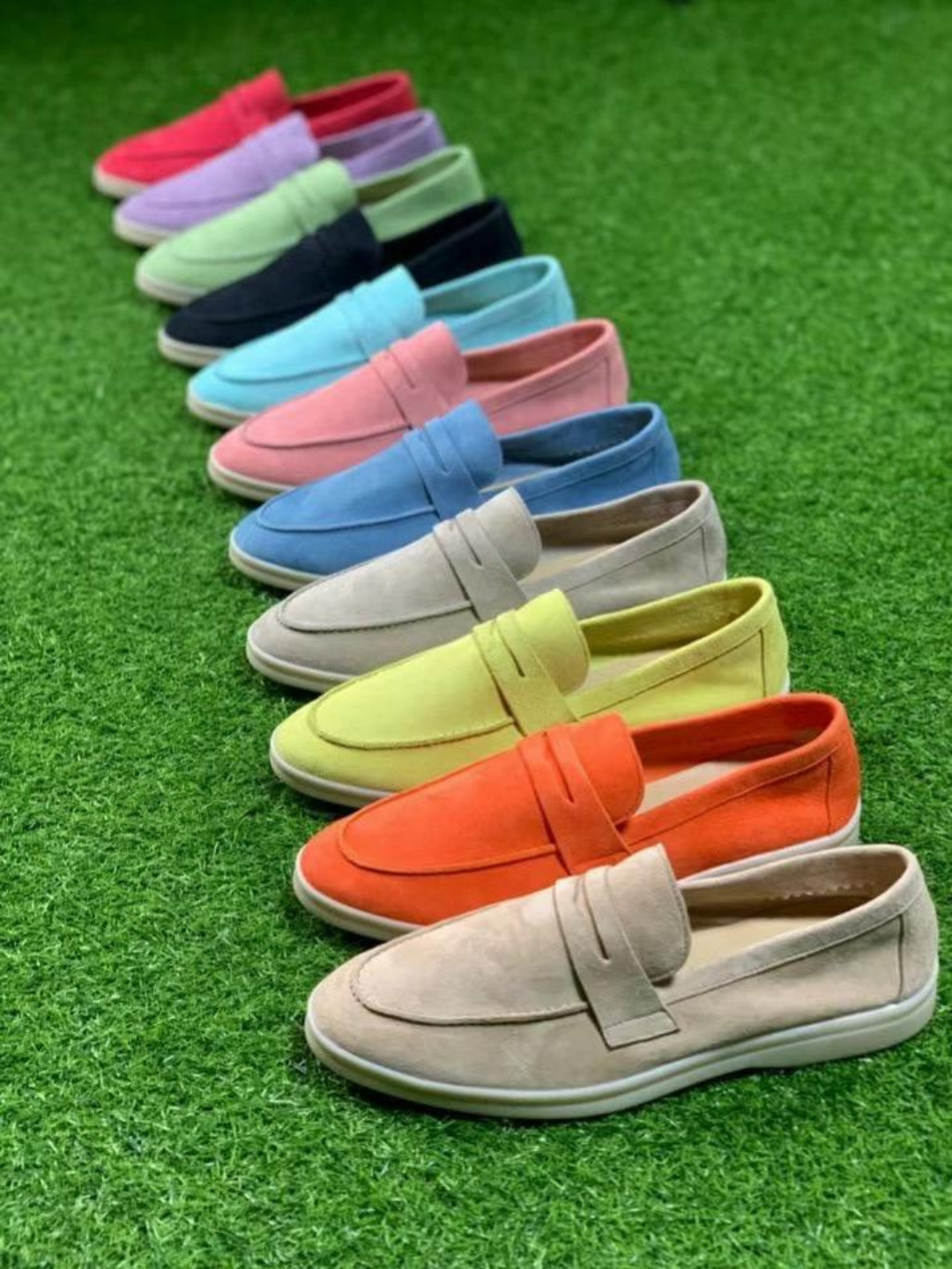 Handmade Suede Leather Loafers *11 Colors