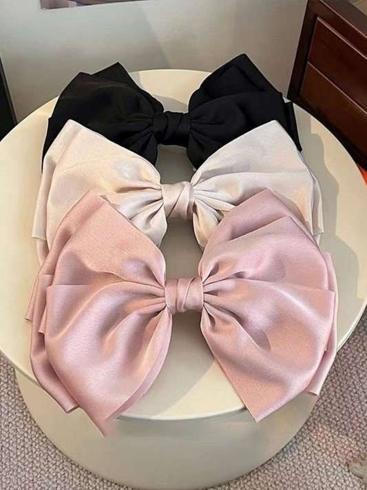 Satin Bow Hair Clip *3 Colors