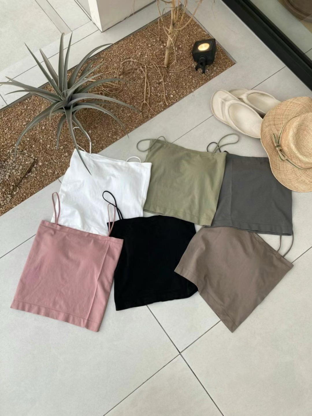 Strapped Cropped Tube Top *6 Colors