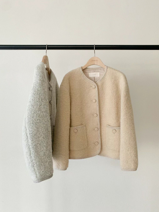 Button Down Sherpa Jacket *2 Colors