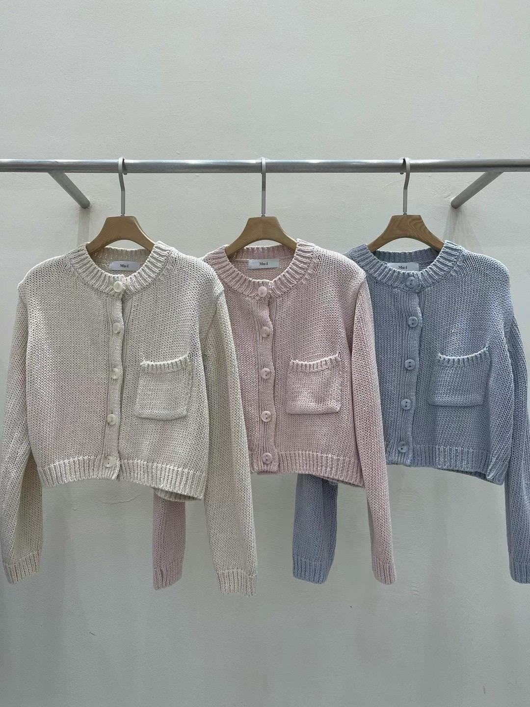 Button-down Knitted Cardigan *3 Colors