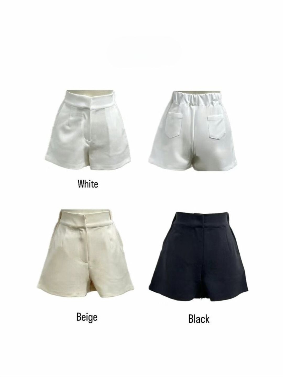 High-waisted Tailored Shorts *3 Colors