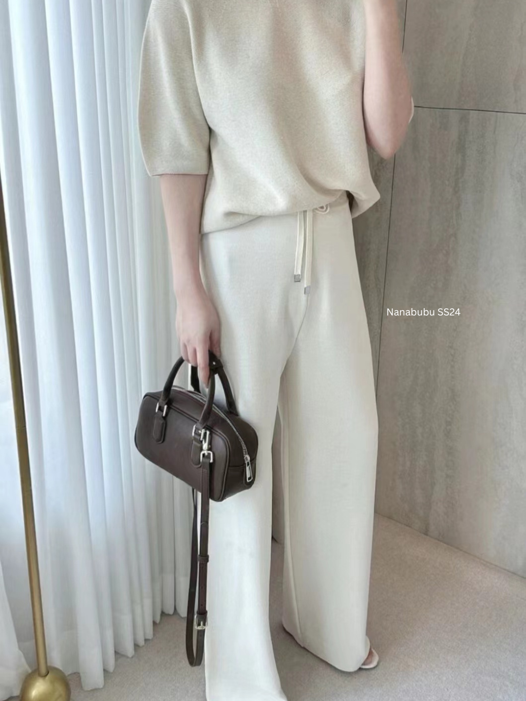 Luxe Wide Leg Cotton Knit Pants *2 colors