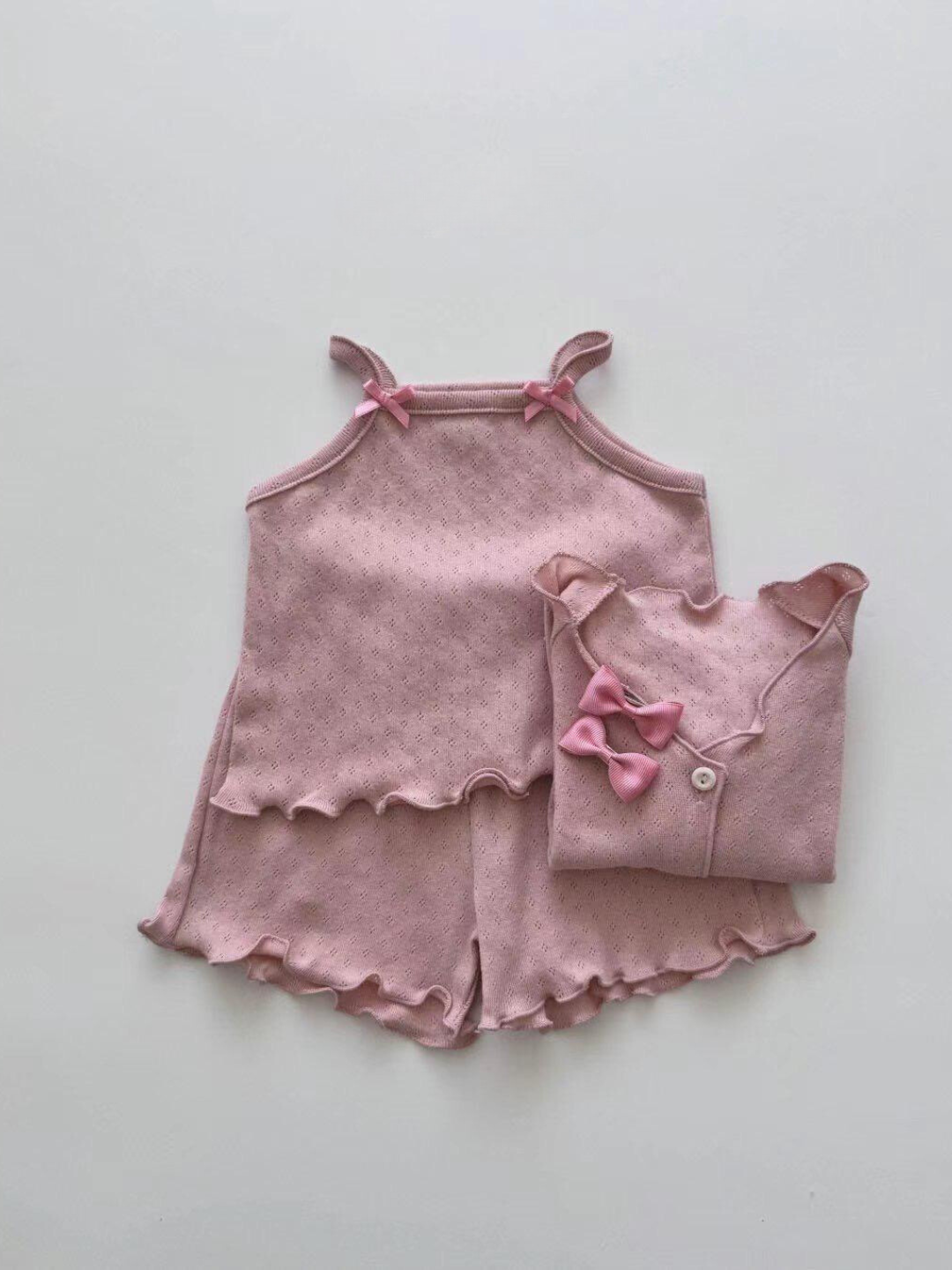 Eyelet Sleeveless Kids Top *3 Colors