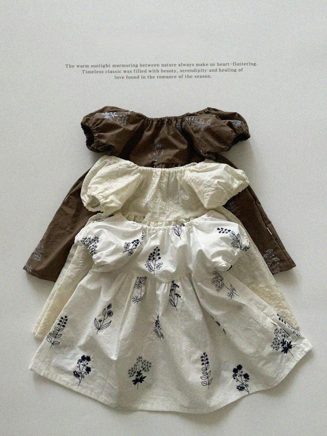 Embroidered Grace Kids Dress *3 Colors