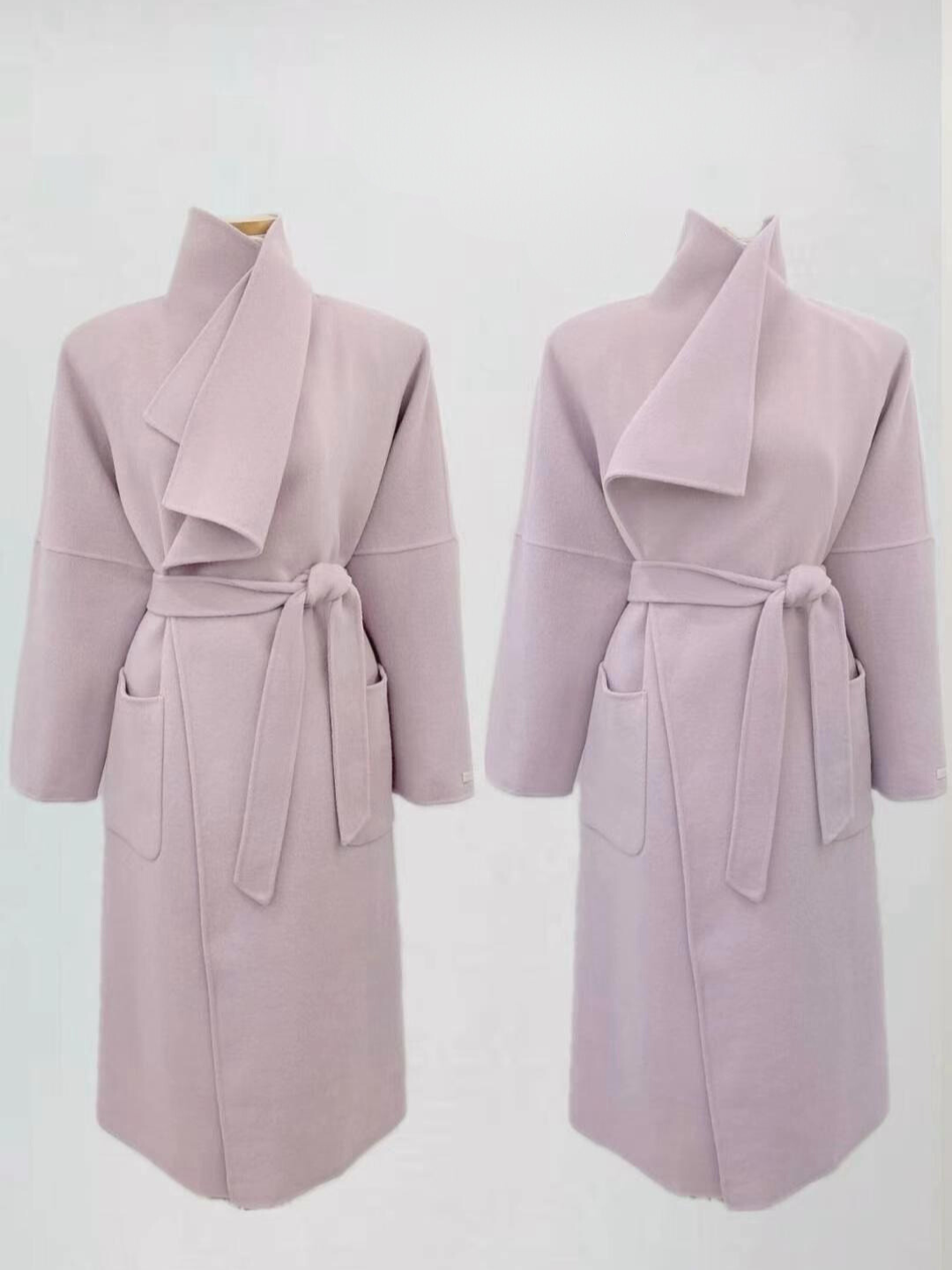 Shawl Collar Handmade Long Coat *3 Colors