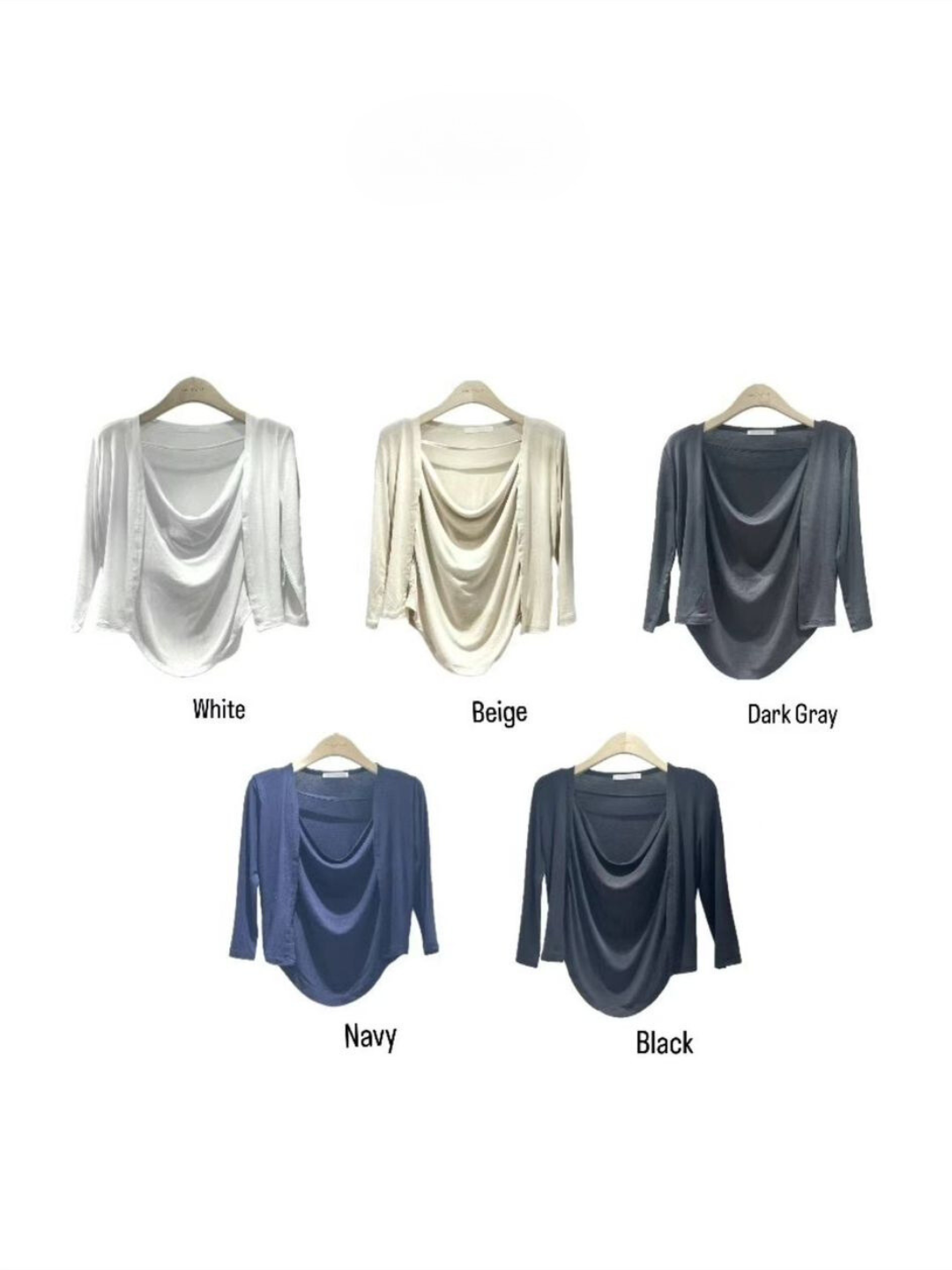 Open Front Cardigan & Cami Set *5 Colors