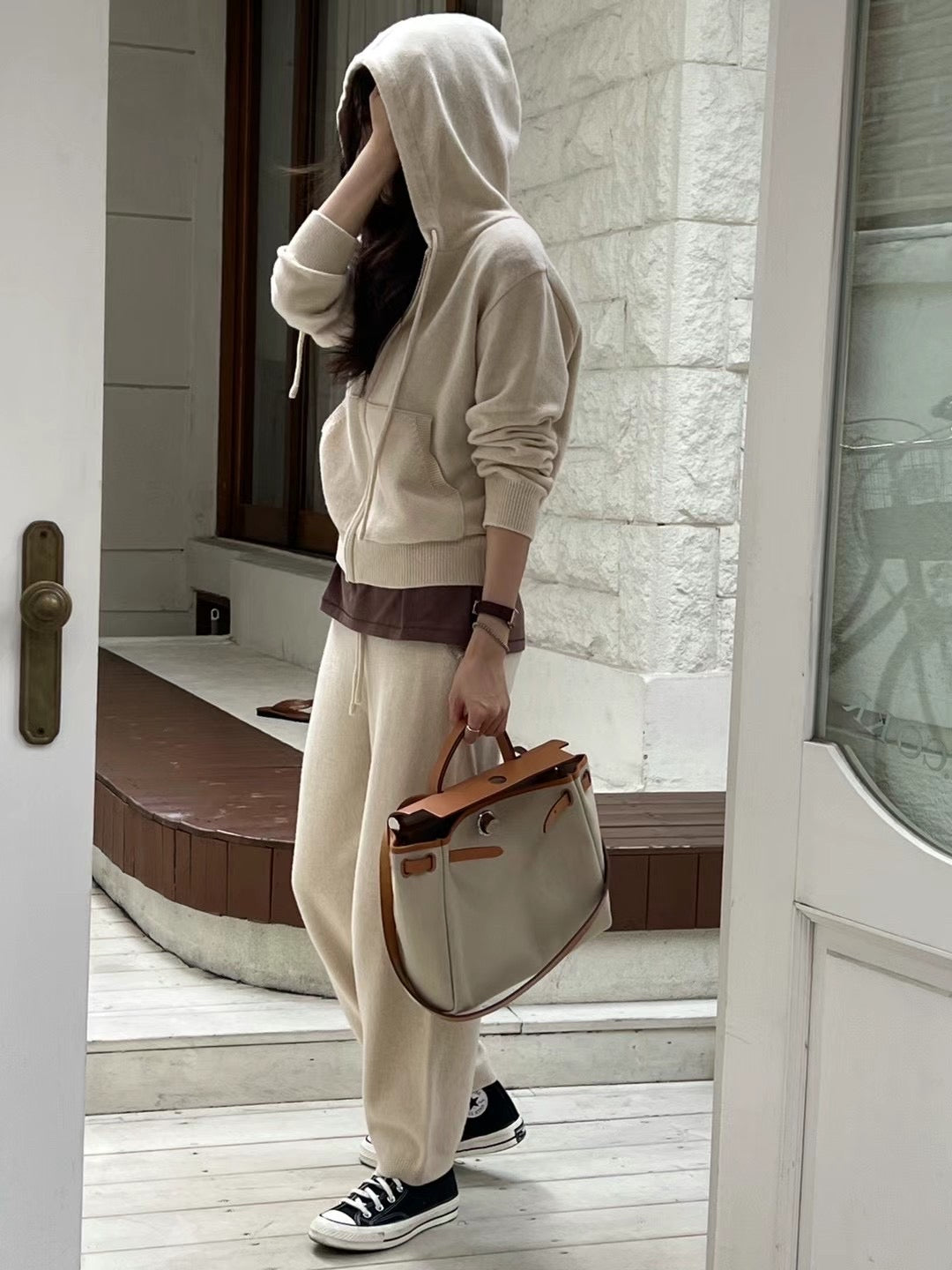 Cashmere Neutral Knit Hoodie & Jogger Loungewear Set *3 Colors