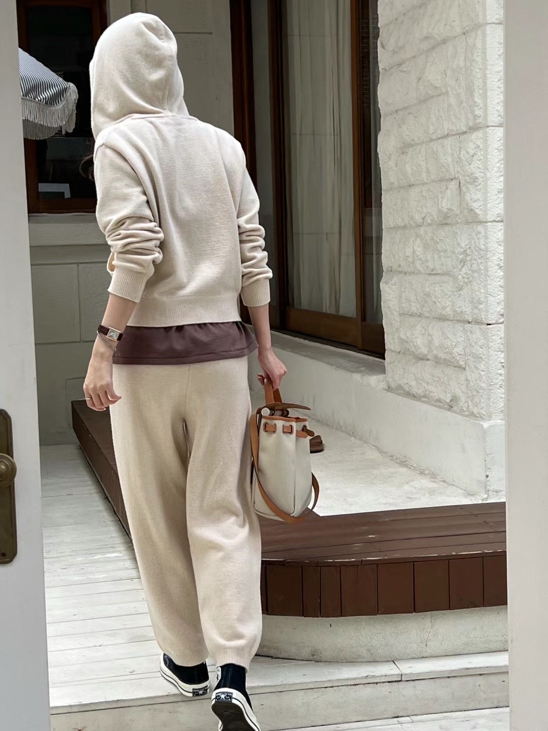 Cashmere Neutral Knit Hoodie & Jogger Loungewear Set *3 Colors