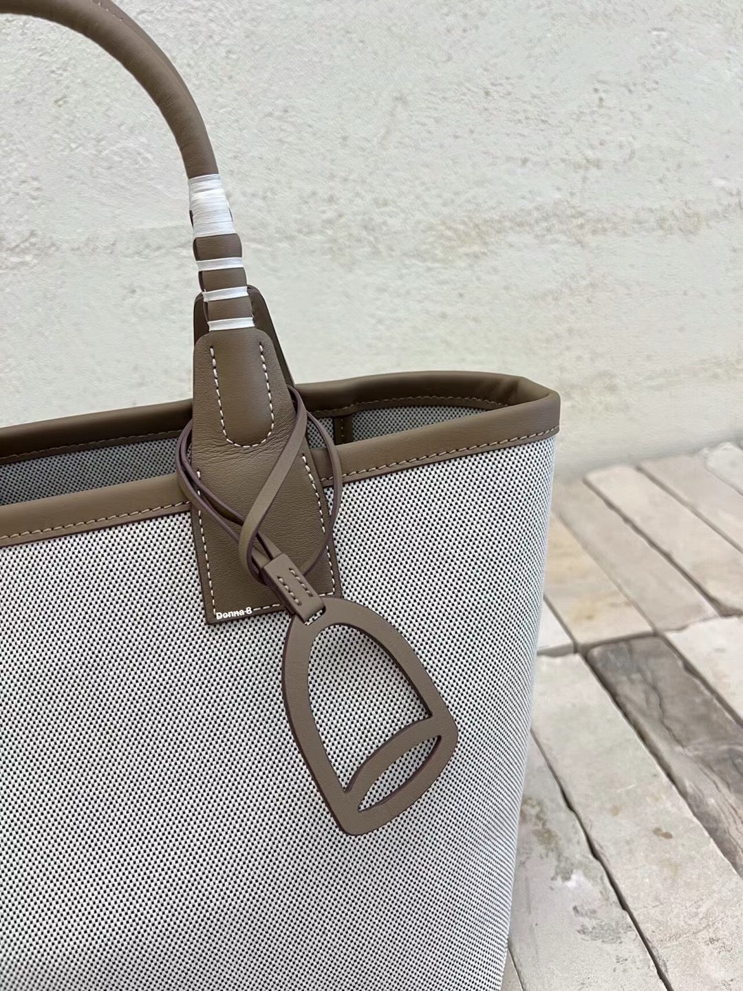 Canvas Top Handle Small Tote Bag