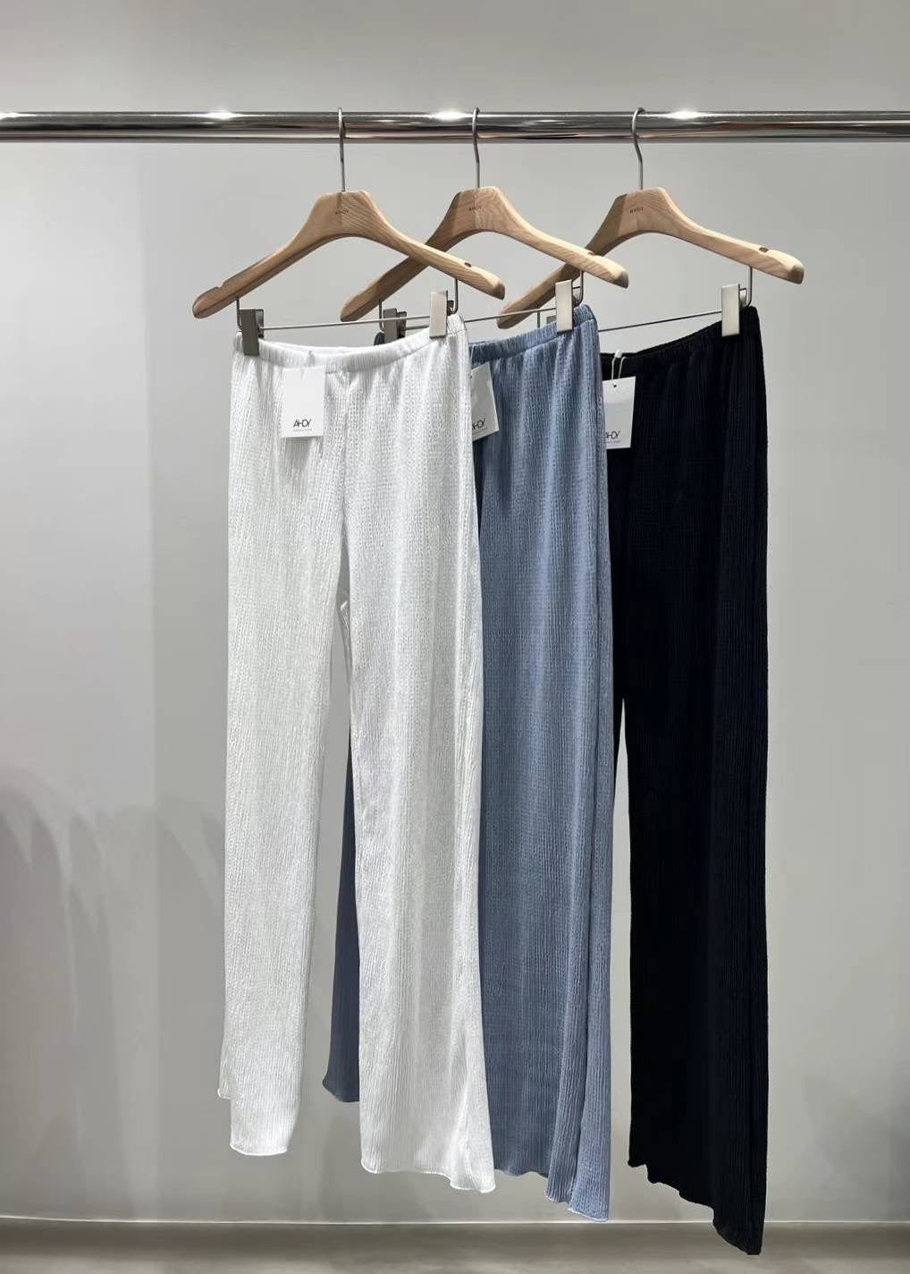 Crinkled Chiffon Pants *3 colors