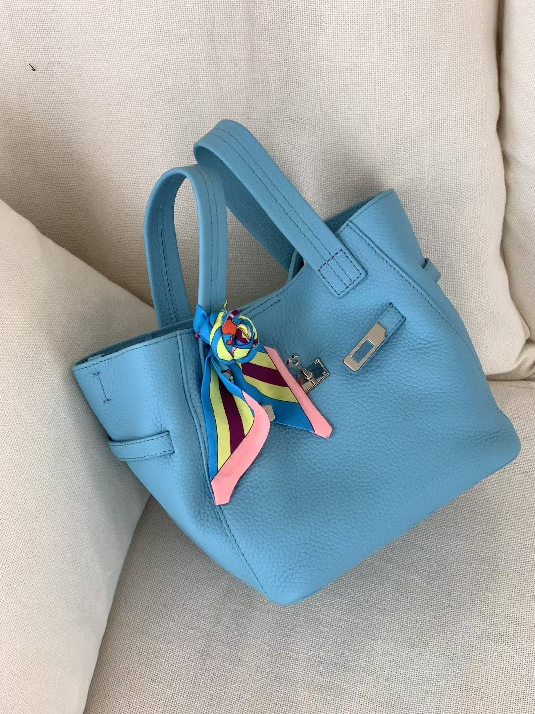 Handmade Clemence Leather Tote Bag