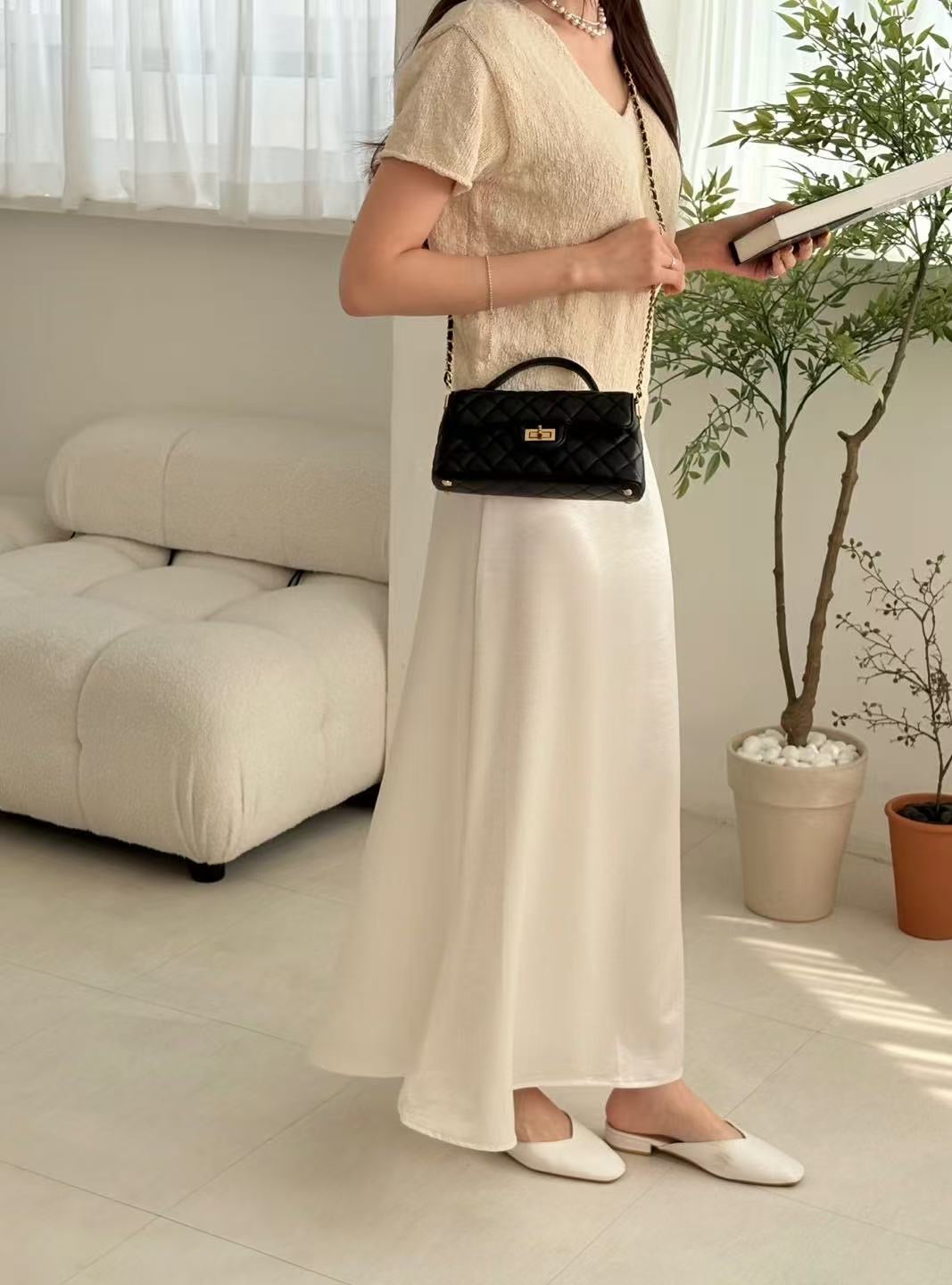 Top Handle Quilted Bag