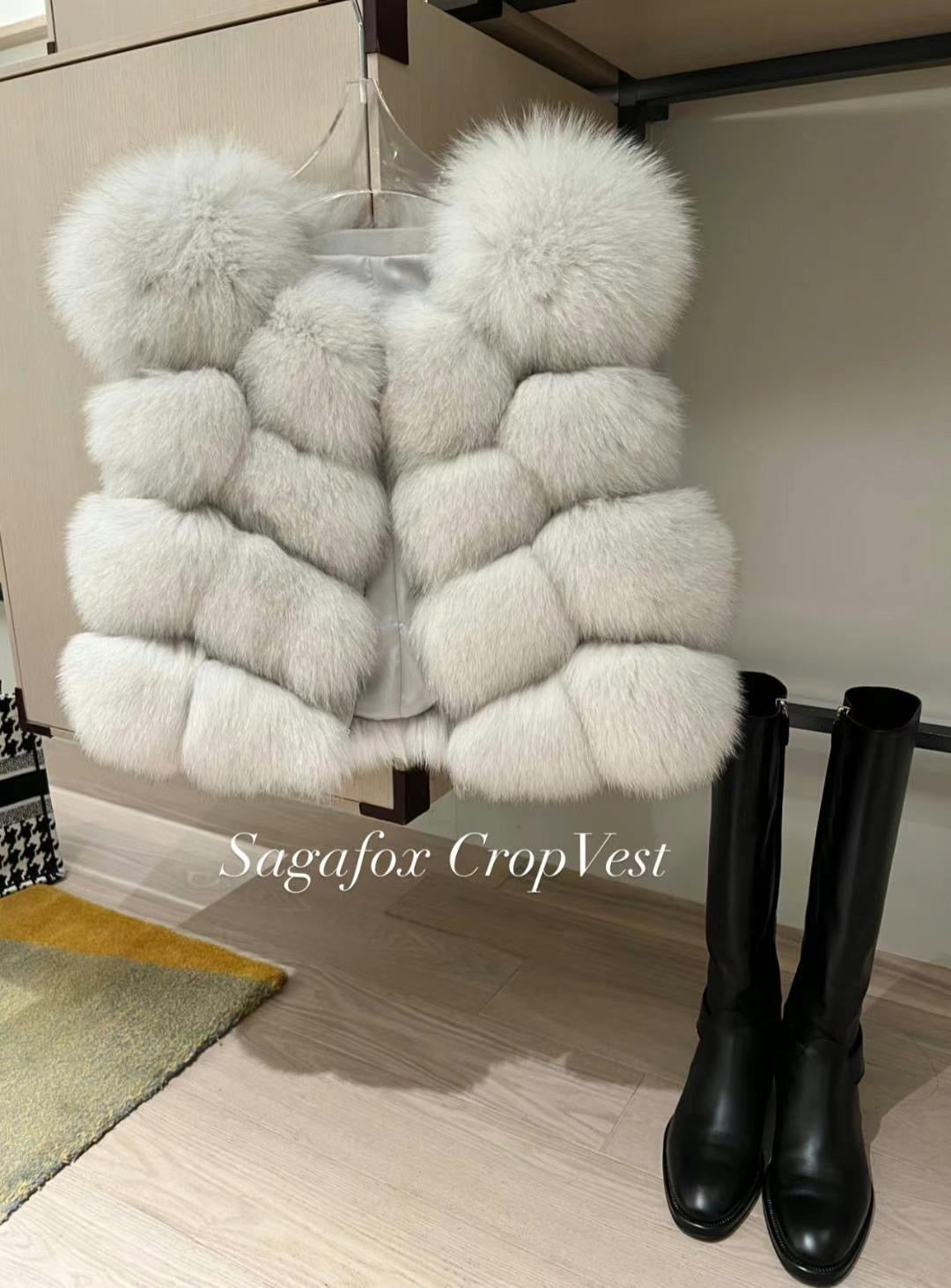 Saga Fur Crop Vest