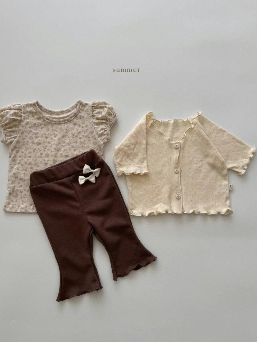 Eyelet Kids Cardigan *3 Colors