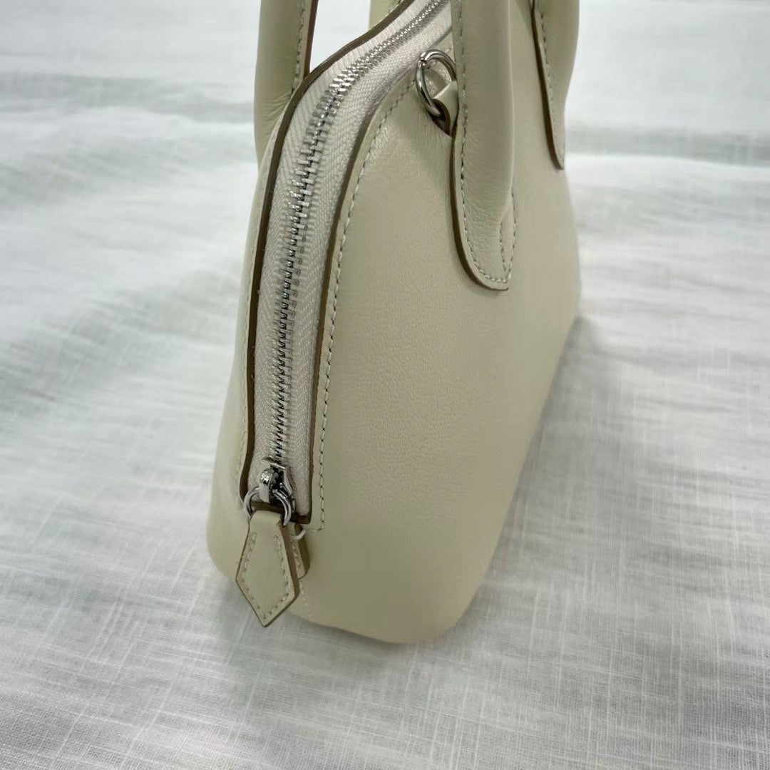 Genuine Leather Handmade Mini Bowling Bag