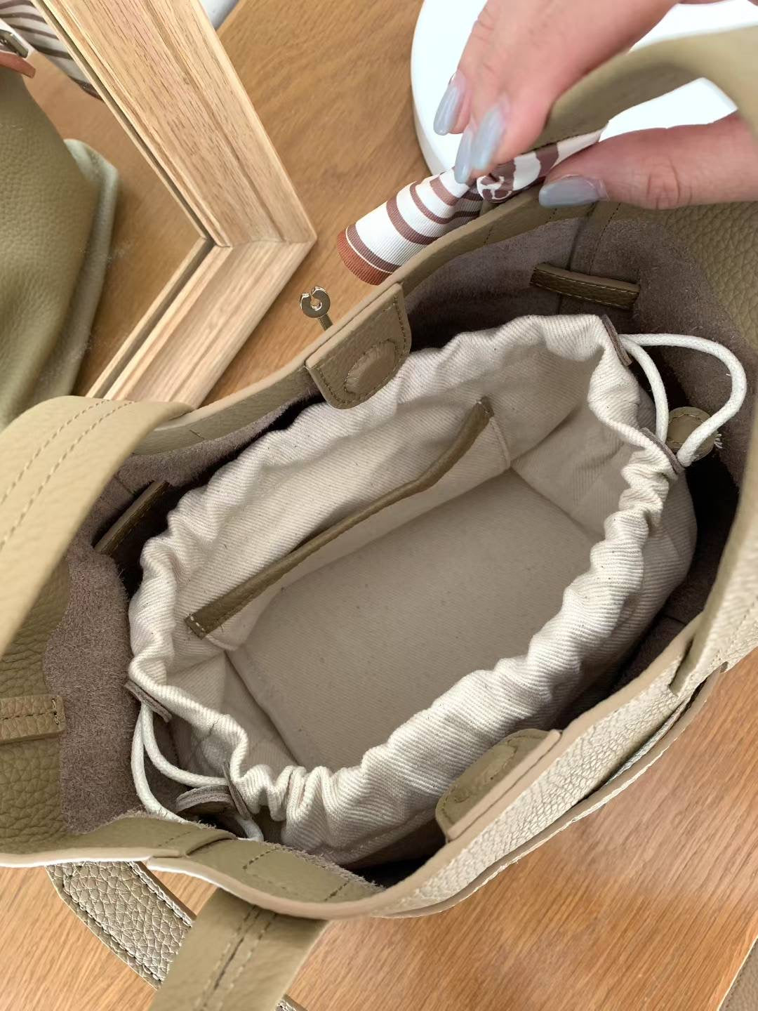 Handmade Clemence Leather Tote Bag