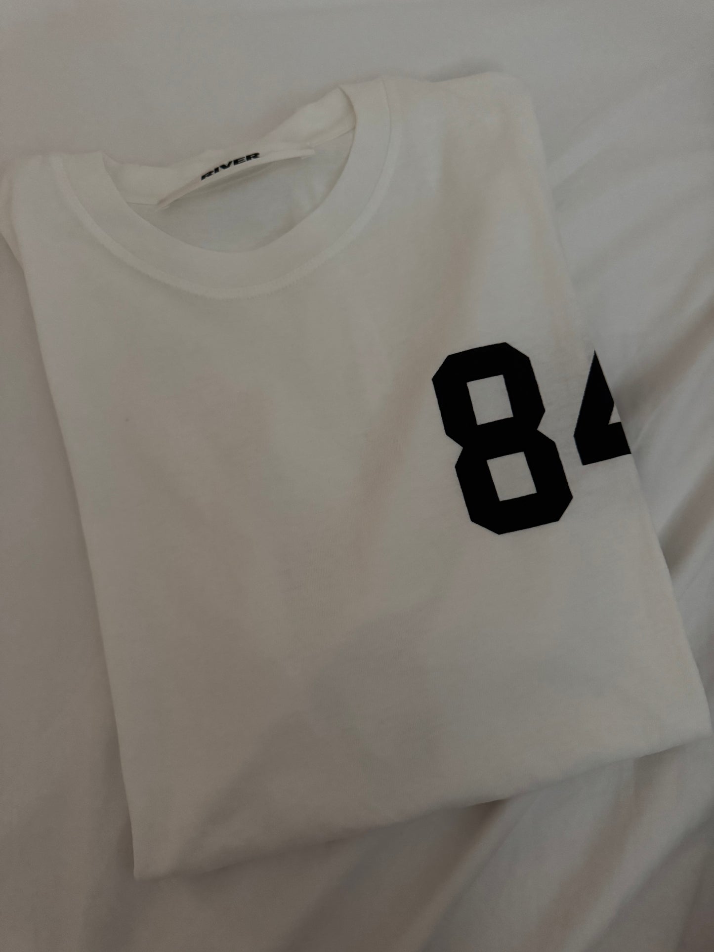 84 Basic White Relaxed Fit Tee