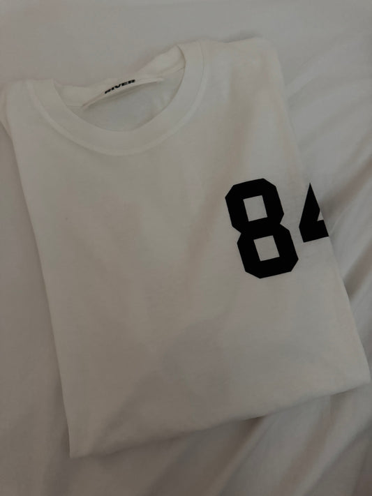 84 Basic White Relaxed Fit Tee