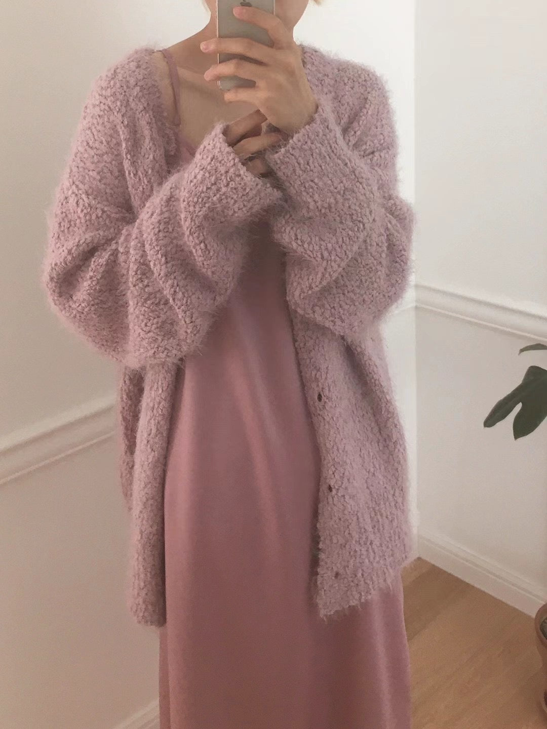 Soapy Room Soft Fuzzy Knitted Cardigan *4 Colors