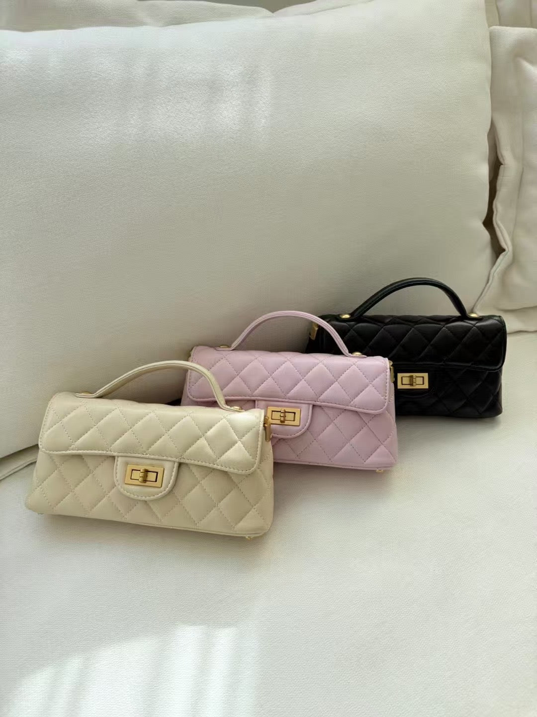 Top Handle Quilted Bag