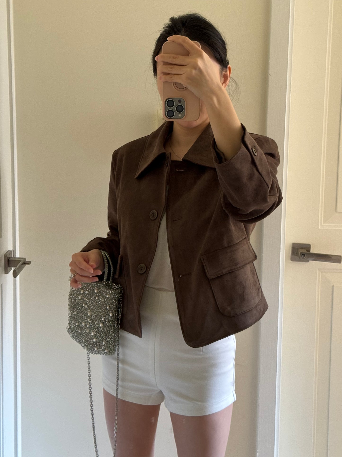 Dark Brown Suede Jacket 深棕絨面外套