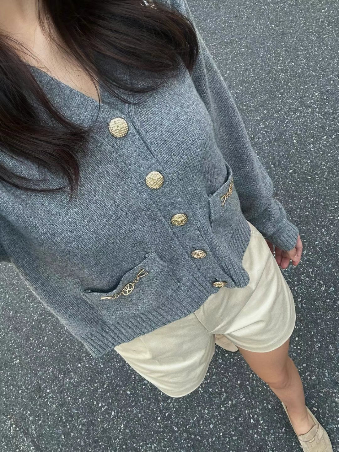 Button down knit cardigan