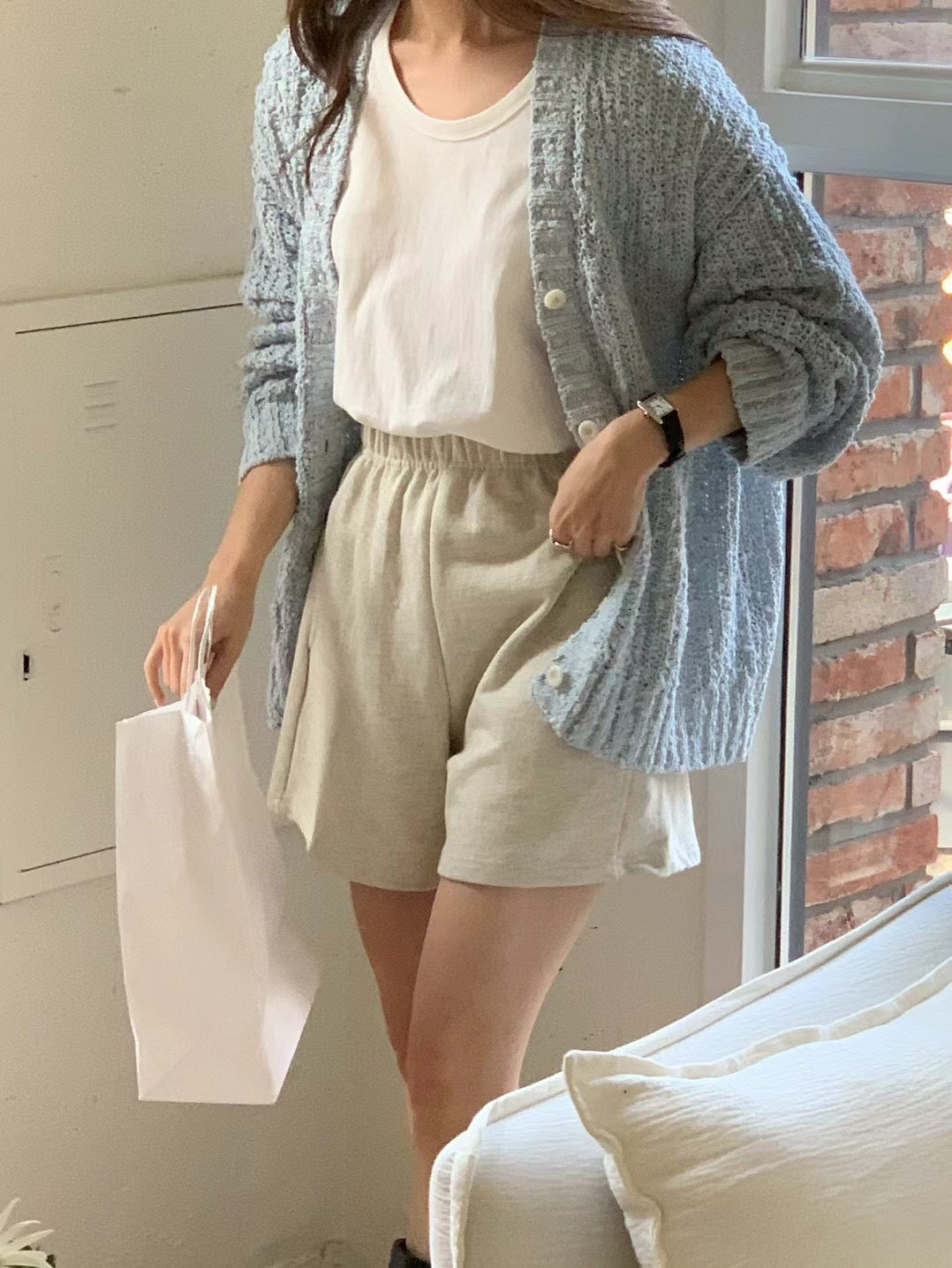 Luxe Cotton Relaxed Fit Cardigan