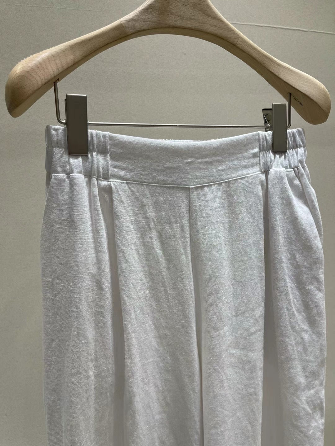 Linen High Waisted Straight Leg Trousers