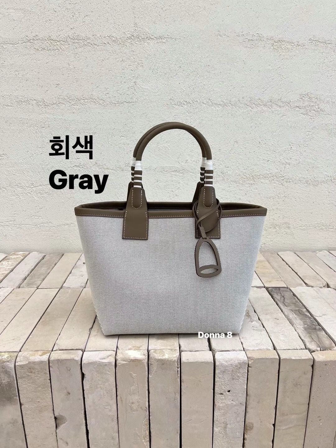 Canvas Top Handle Small Tote Bag