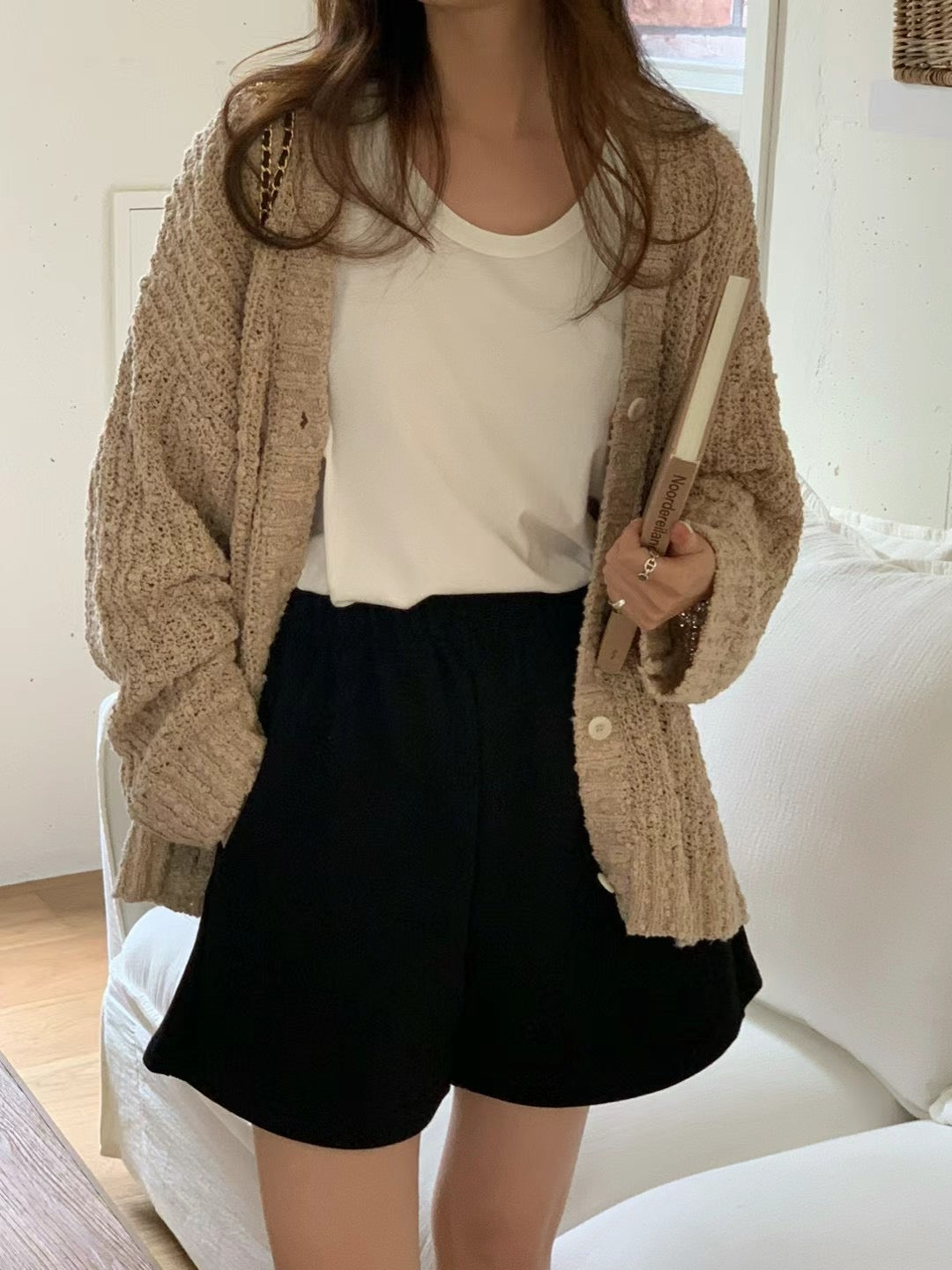 Luxe Cotton Relaxed Fit Cardigan