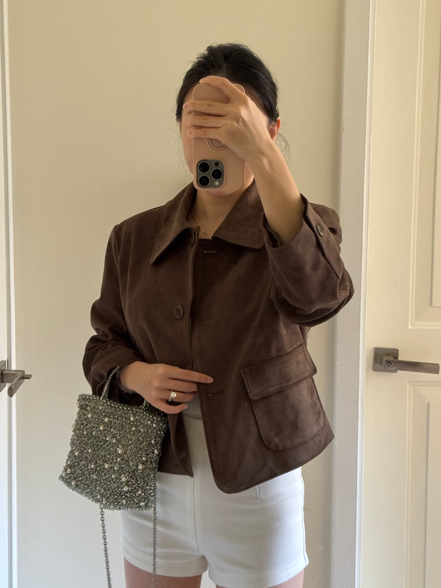 Dark Brown Suede Jacket 深棕絨面外套