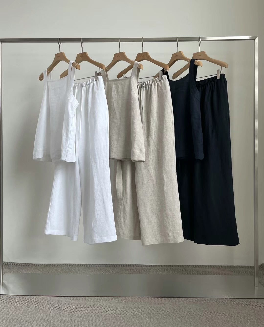 Drawstring Linen Pants ( Available in sets )