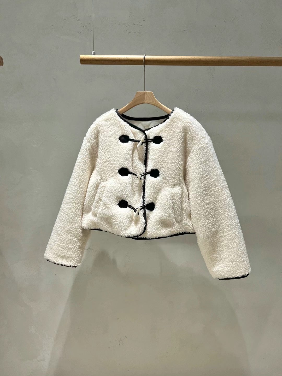 Teddy Antler Button Jacket