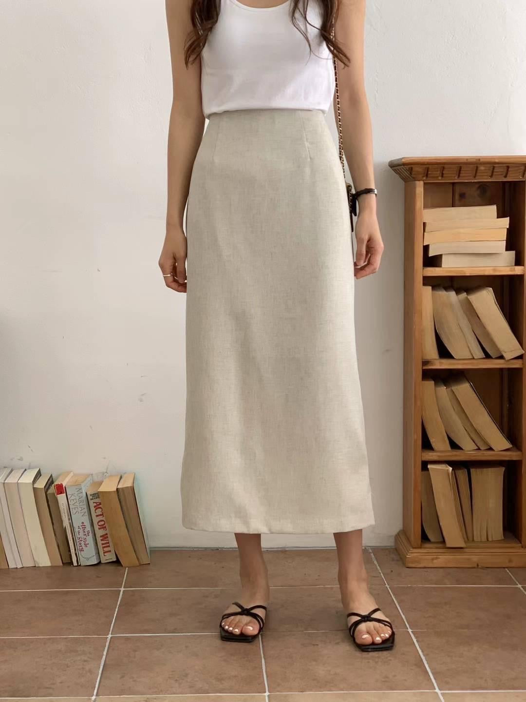 Midi pencil skirt