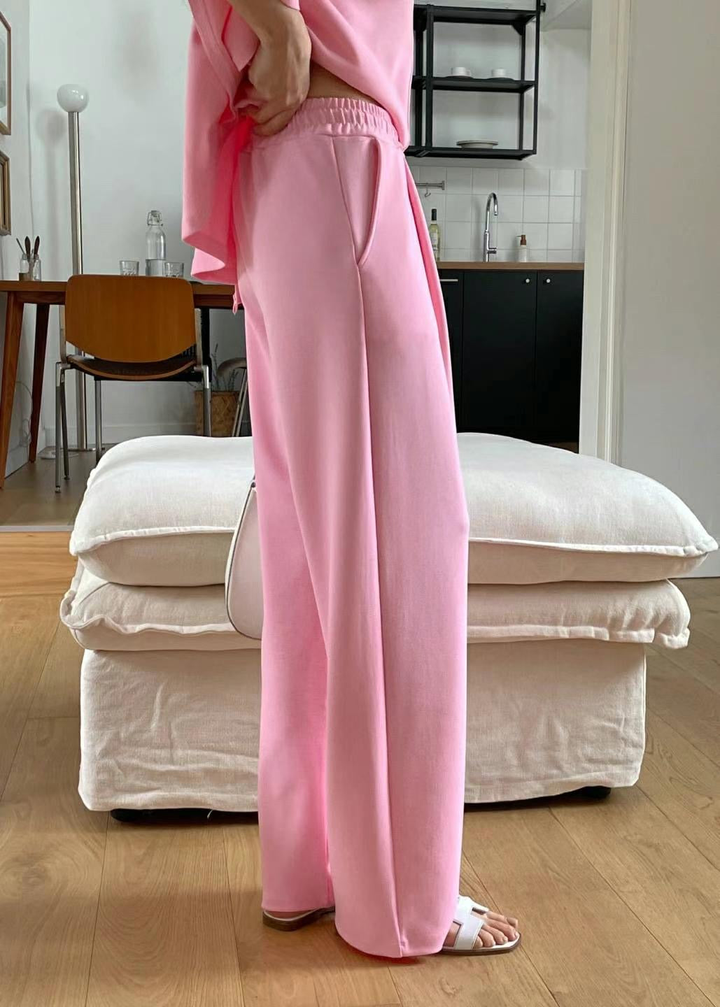 Soft Batwing Sleeves Trousers Set