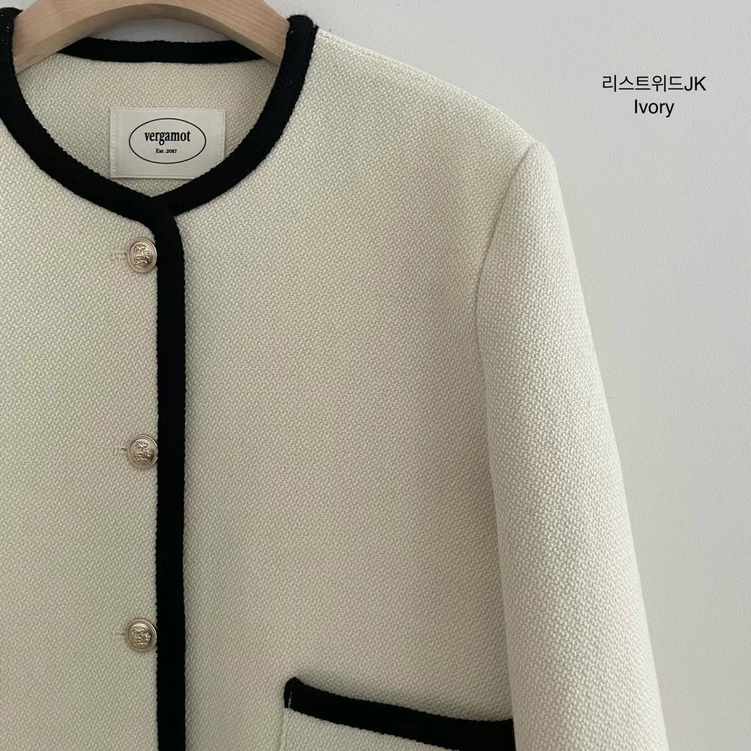 Vergamot Monochrome Tweed Blazer