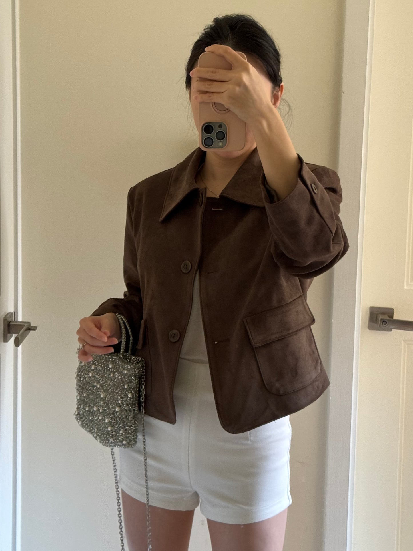 Dark Brown Suede Jacket 深棕絨面外套