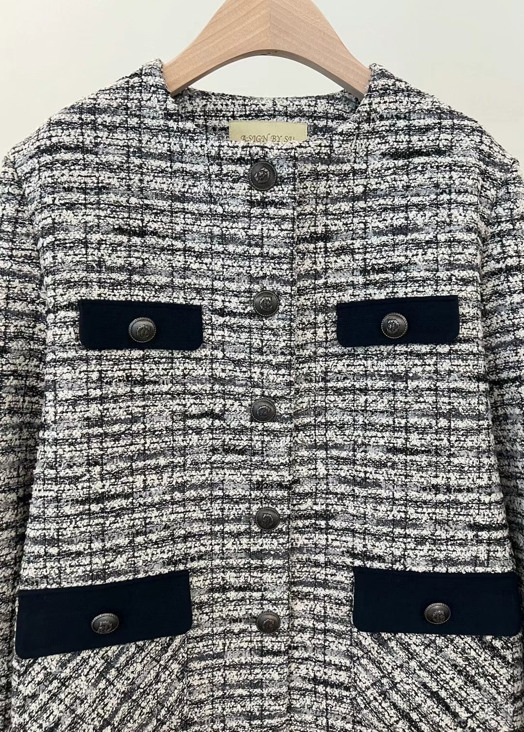 Tweed Longline Jacket