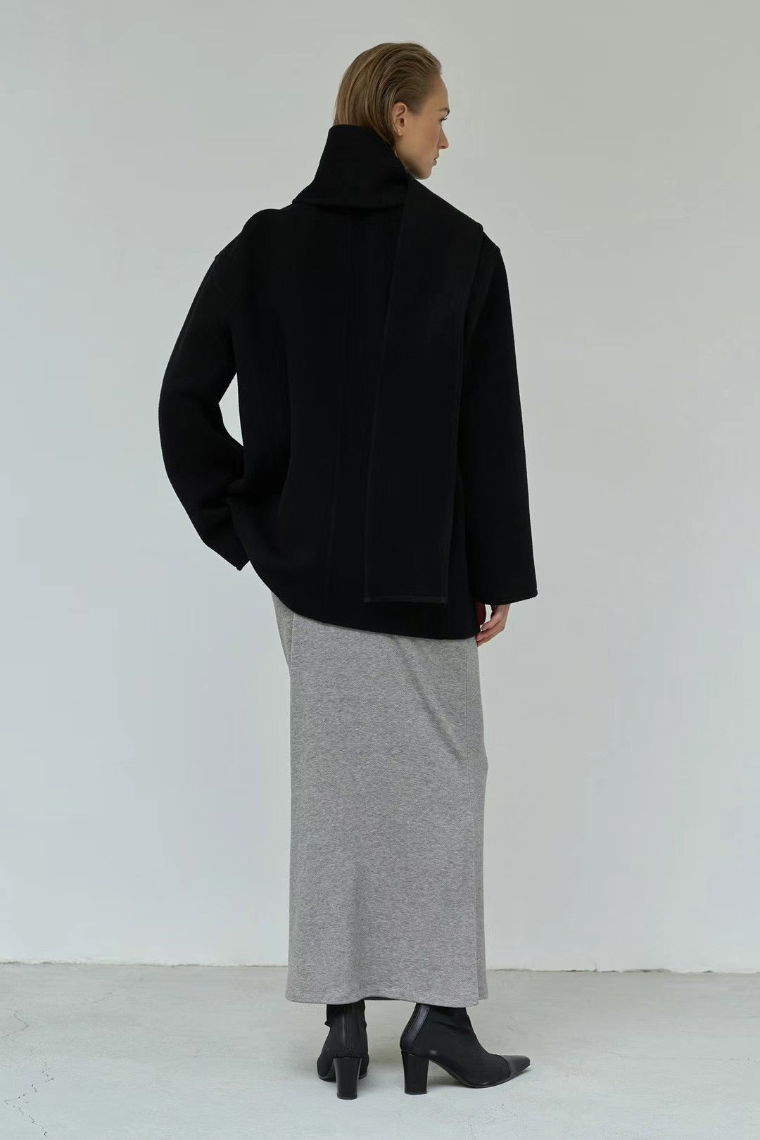 Cashmere Wool Wrap Coat