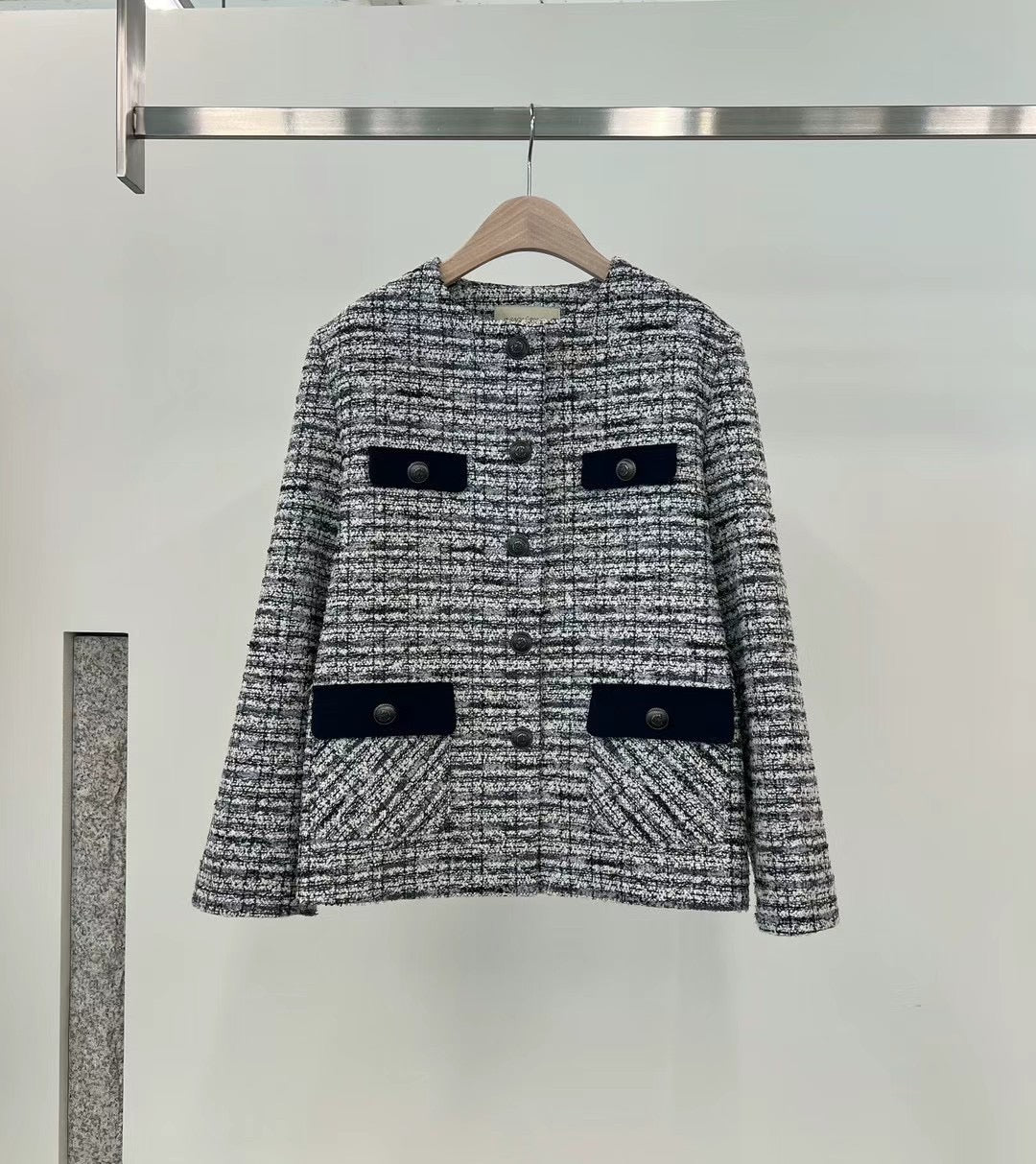 Tweed Longline Jacket