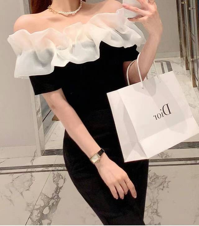 Off Shoulder Organza Top