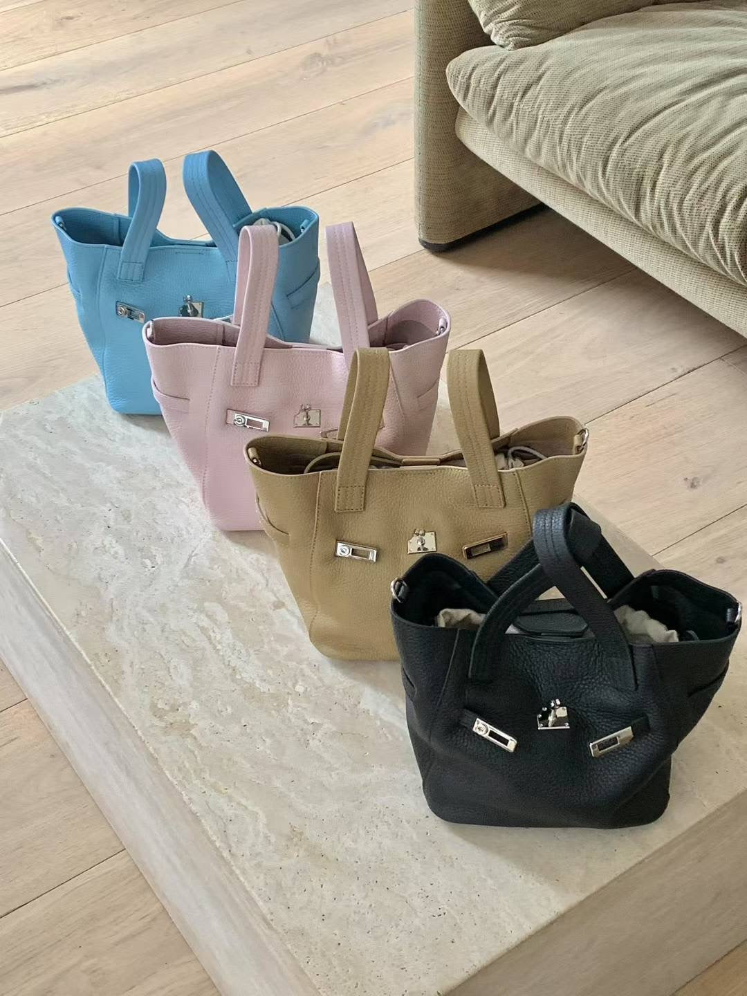 Handmade Clemence Leather Tote Bag