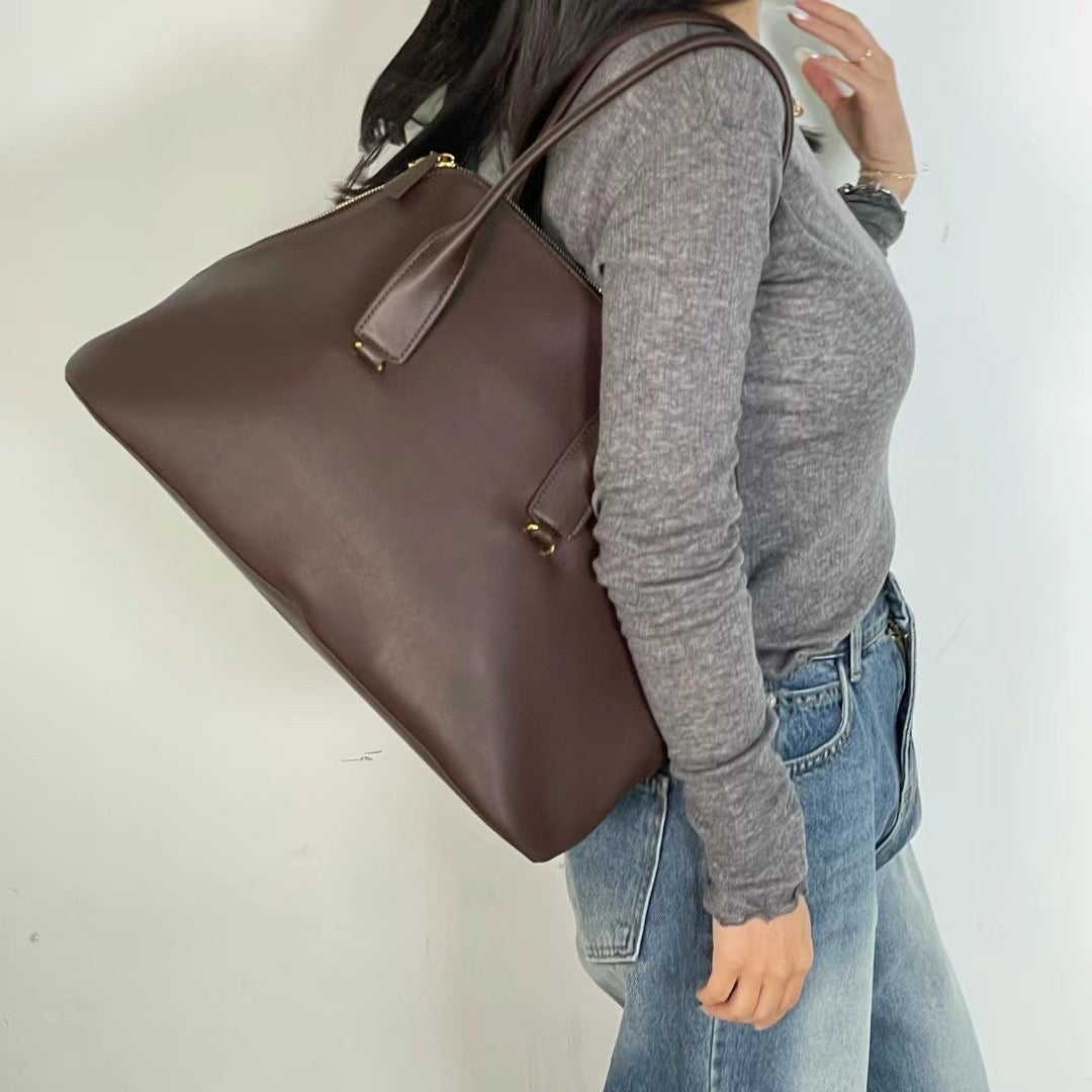 Classic Oversized Leather Tote